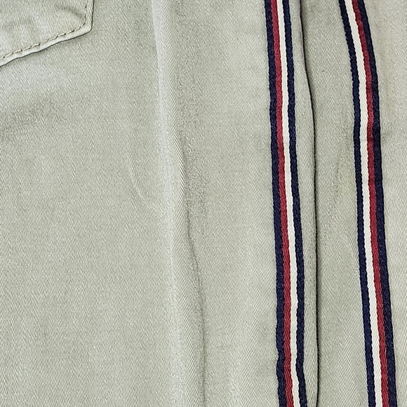 Easel Los Angeles Green Khaki Pants With Side Stripes Size Large - Picture 4 of 7
